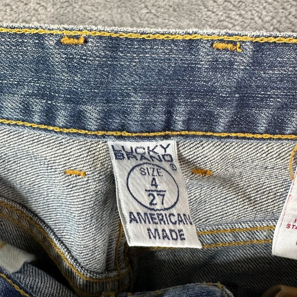 Vintage Lucky Brand Denim Shorts Women's Size‎ 4 / 27 Blue Bermuda Jean Shorts